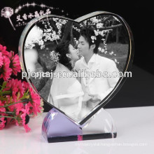 3d laser crystal gifts , heart shape crystal photo ,love crystal printing for wedding gifts